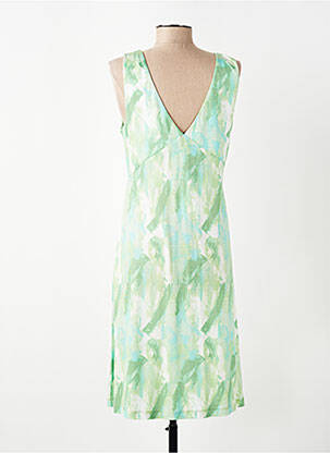 Robe mi-longue sans manche sans manche vert SURKANA femme