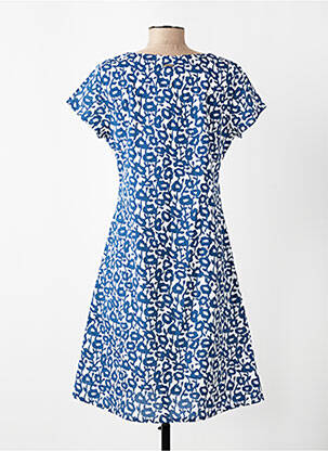 Robe courte manches courtes manches courtes bleu AGATHE & LOUISE femme