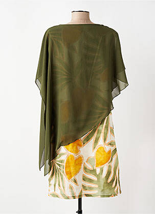 Robe courte sans manche sans manche vert A.C.B BY J.E CREATION femme