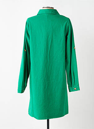 Robe courte manches longues manches longues vert MAELLE femme