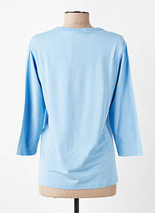 T-shirt manches 3/4 manches 3/4 bleu SIGNATURE femme