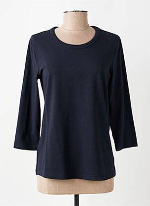 T-shirt manches 3/4 manches 3/4 bleu fonce SIGNATURE femme