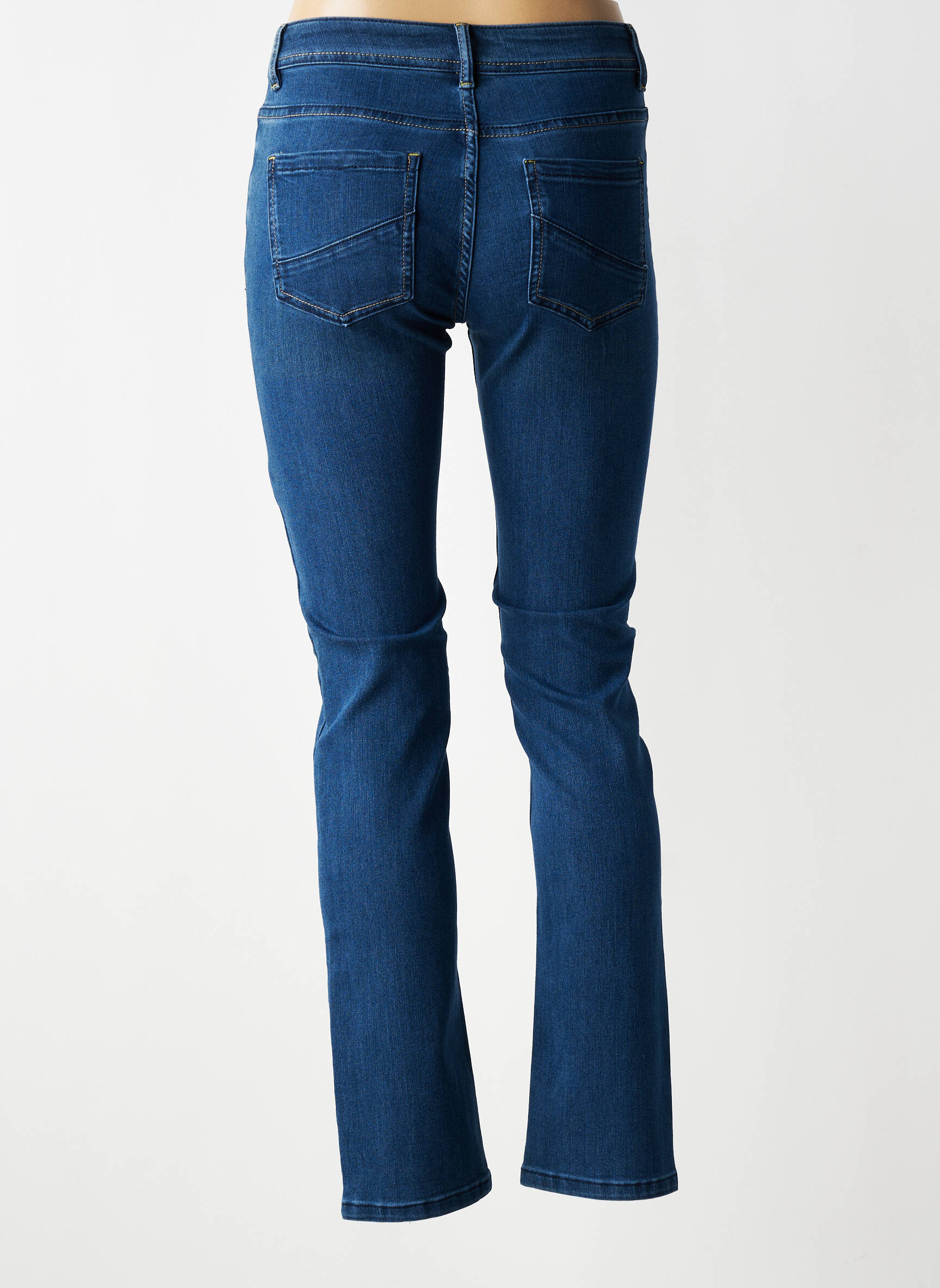 Jeans coupe slim tissage brut taille normale bleu TELMAIL femme