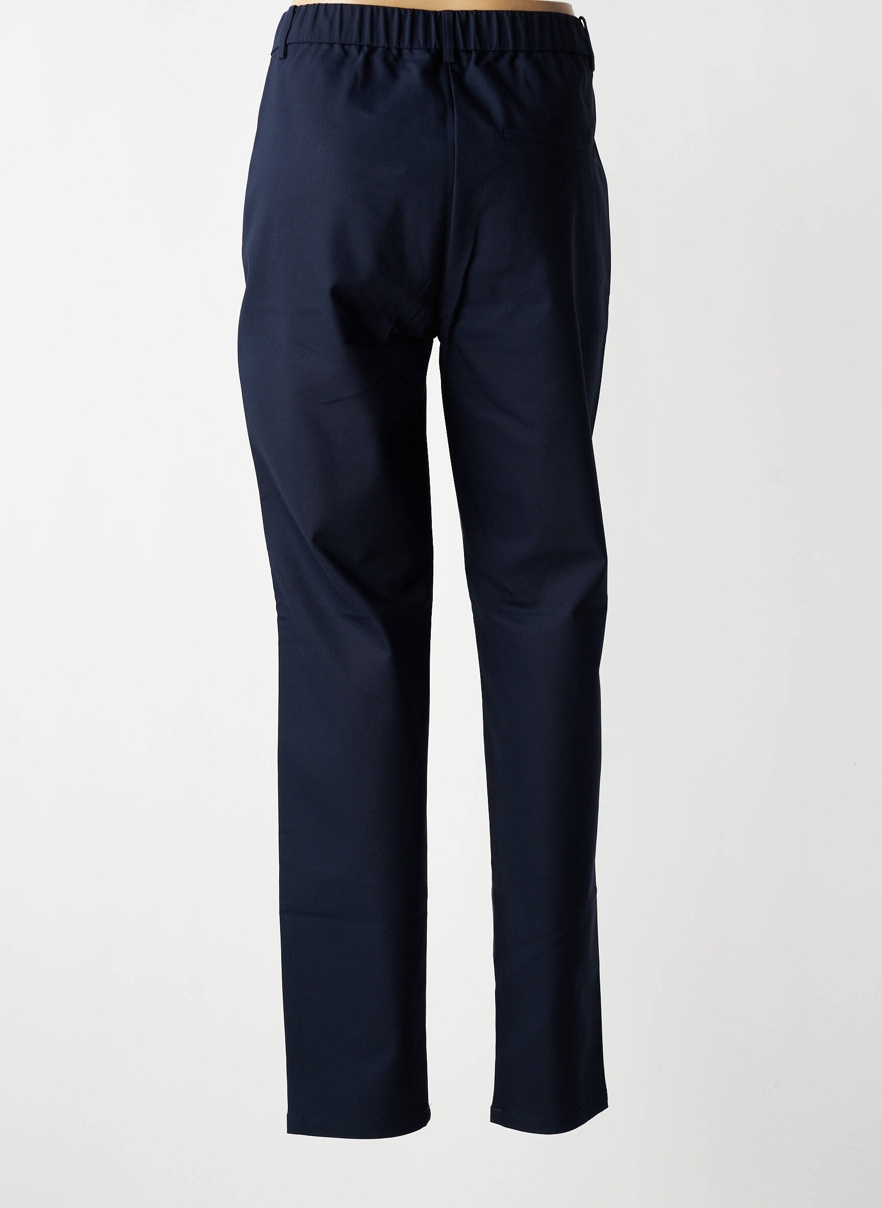 Pantalon slim taille élastique taille normale bleu SIGNATURE femme