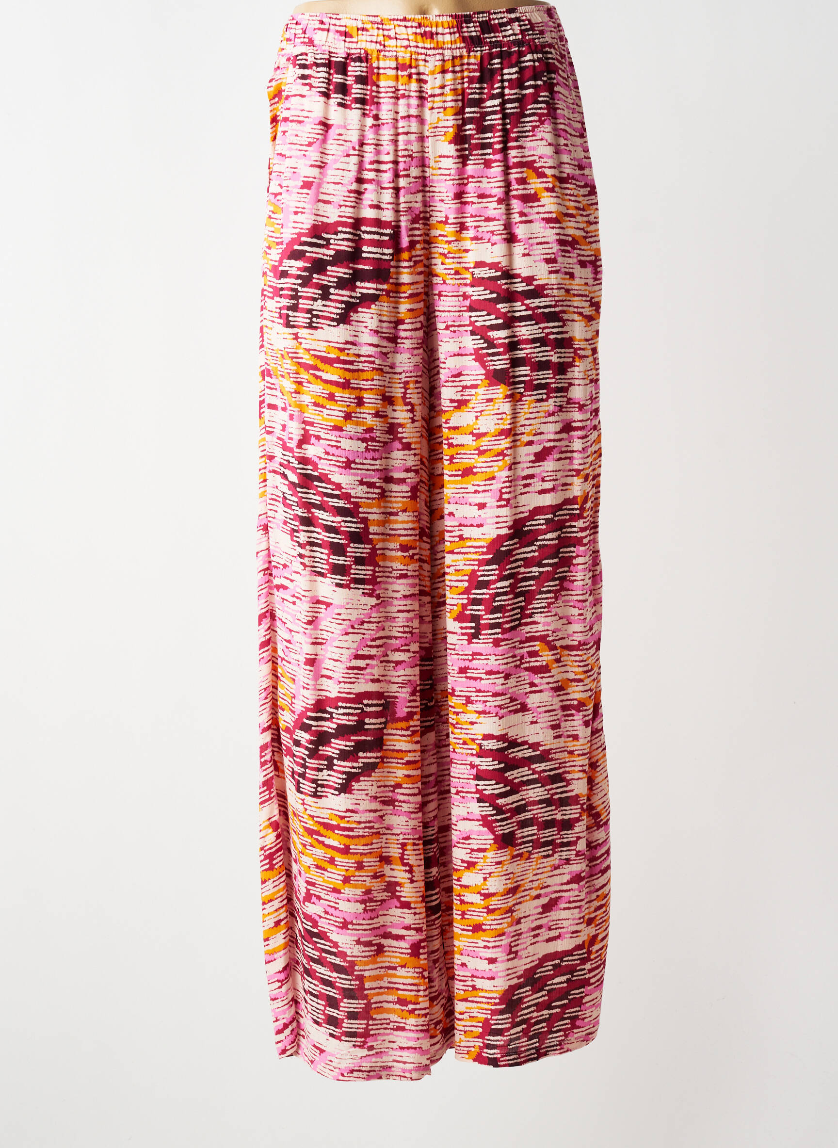 Pantalon droit stretch taille normale violet SURKANA femme