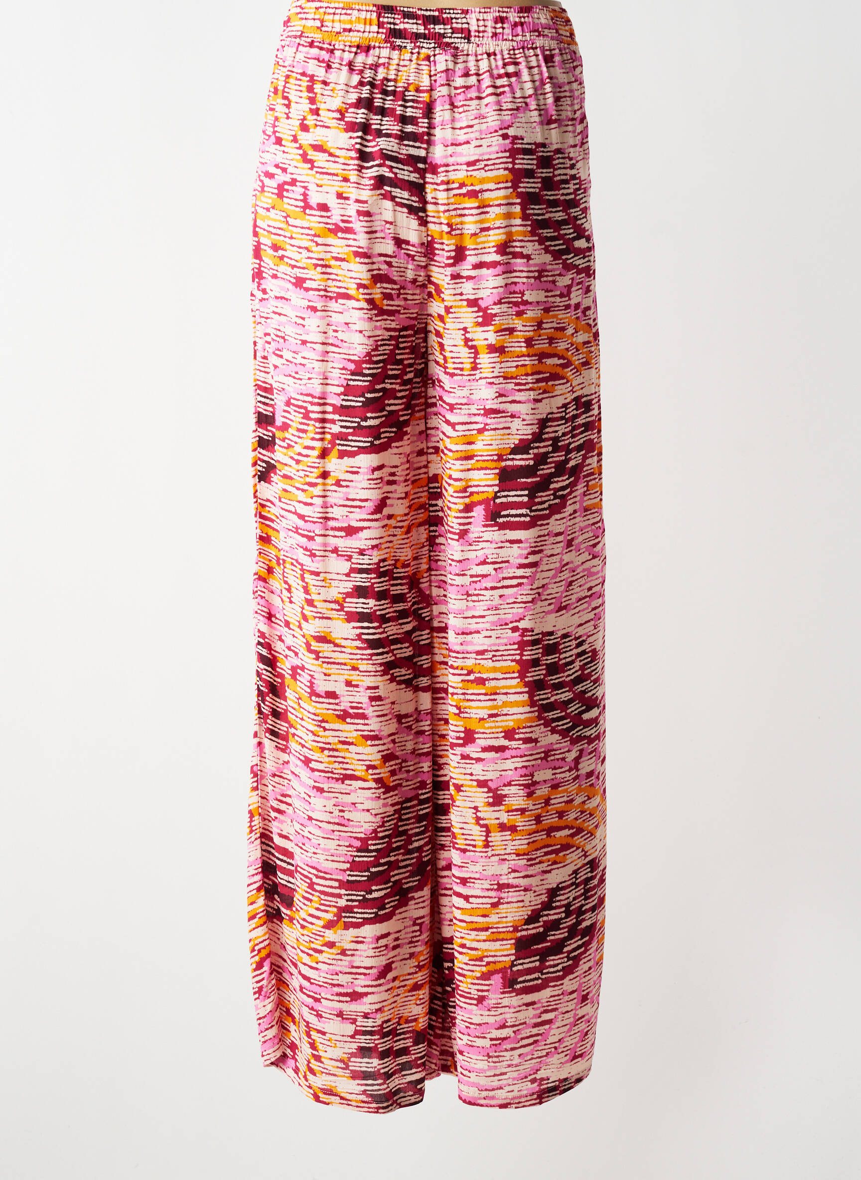Pantalon droit stretch taille normale violet SURKANA femme