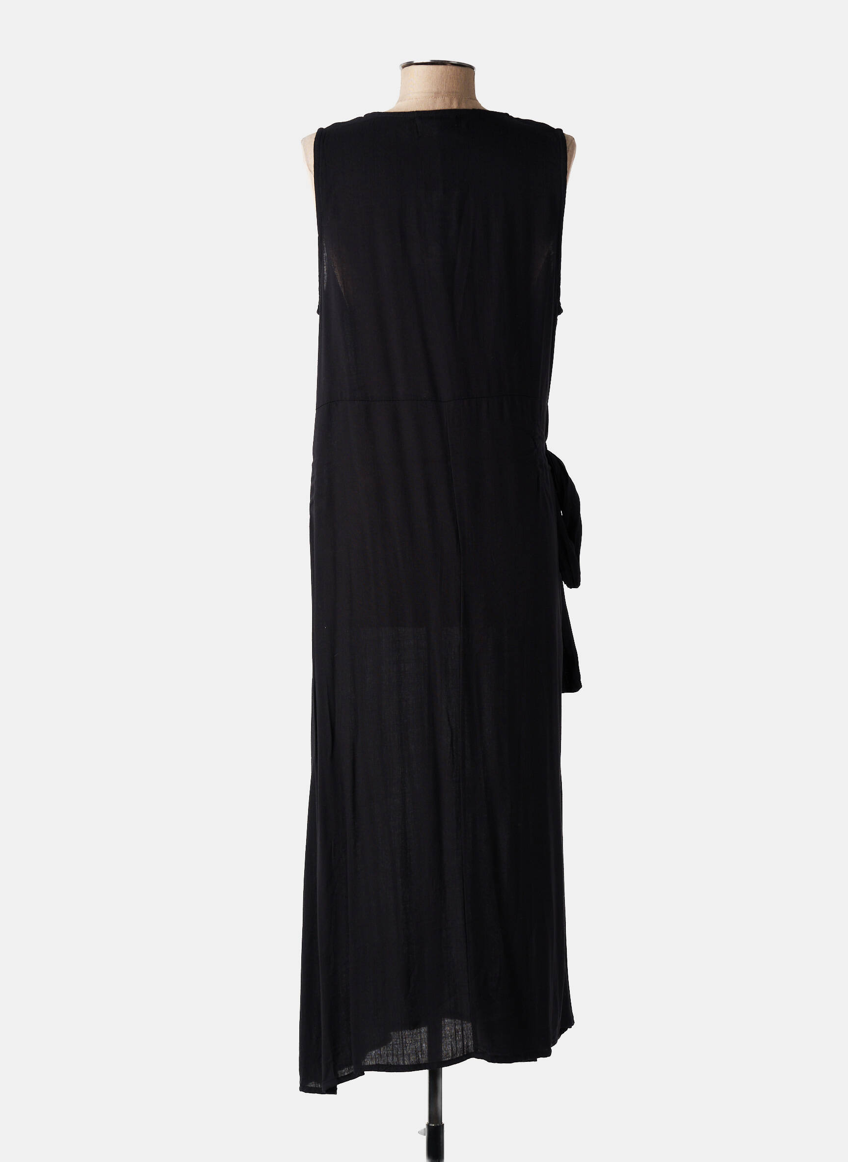 Robe mi-longue sans manche sans manche noir JUBYLEE femme