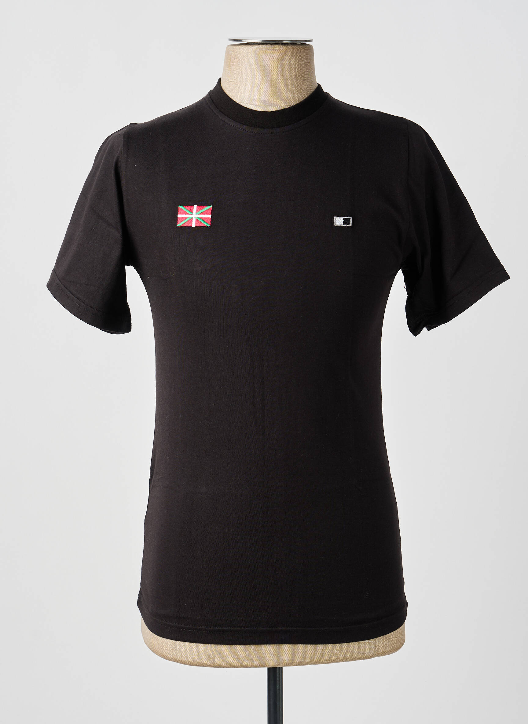 T-shirt broderie manches courtes noir GWEN & BLACK homme