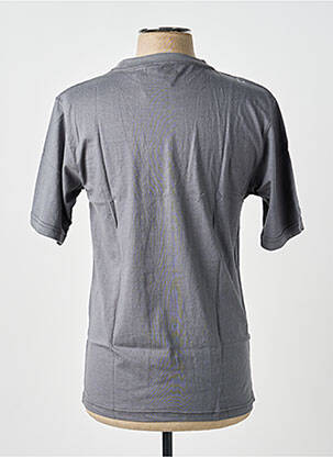 T-shirt broderie manches courtes gris GWEN & BLACK homme