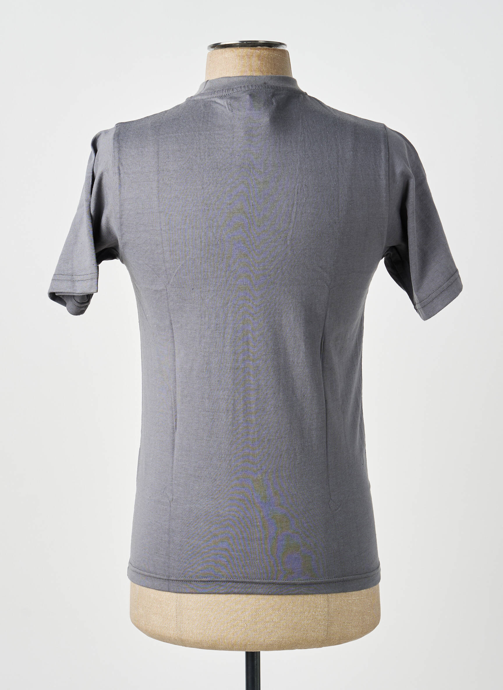 T-shirt broderie manches courtes gris GWEN & BLACK homme