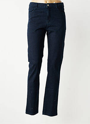 Jeans coupe droite stretch taille normale bleu KANOPE femme