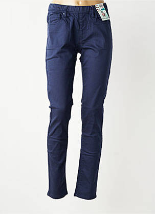 Pantalon slim taille élastique taille normale bleu S.QUISE femme