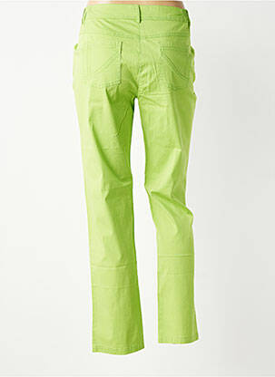 Pantalon droit stretch taille normale vert AGATHE & LOUISE femme