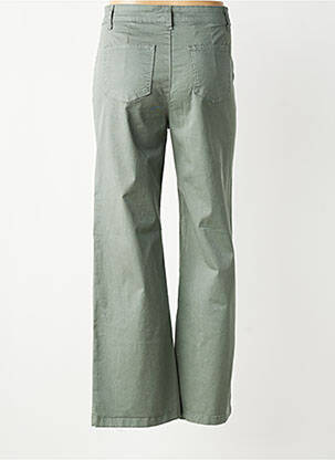 Pantalon large tissage popeline taille normale vert LACOMY femme