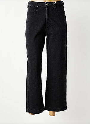 Jeans coupe large stretch taille normale noir KANOPE femme