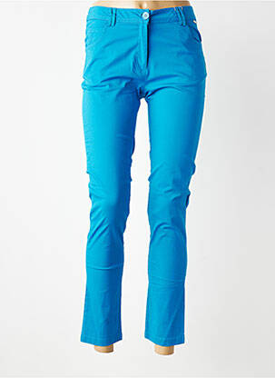 Pantalon 7/8 stretch taille normale bleu AGATHE & LOUISE femme