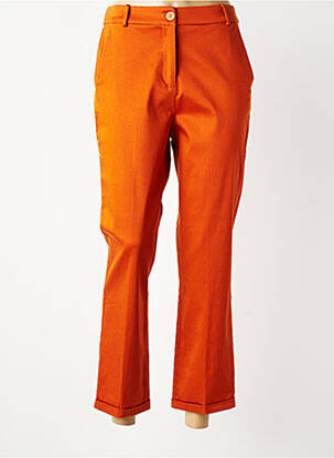 Pantalon 7/8 taille élastique taille normale orange SURKANA femme