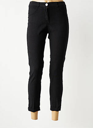Pantalon 7/8 taille élastique taille normale noir EAST DRIVE femme
