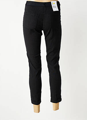 Pantalon 7/8 taille élastique taille normale noir EAST DRIVE femme