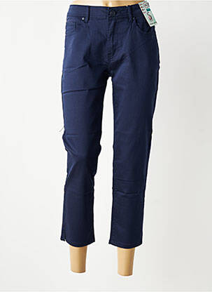 Pantacourt stretch taille normale bleu S.QUISE femme