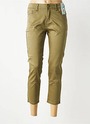 Pantacourt stretch taille normale vert S.QUISE femme