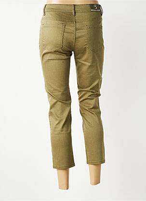 Pantacourt stretch taille normale vert S.QUISE femme