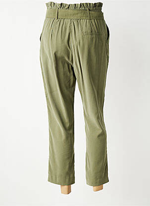 Pantalon 7/8 taille élastique taille normale vert SOFTY femme