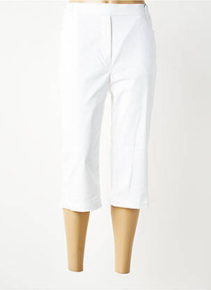Pantacourt stretch taille normale blanc BRANDTEX femme