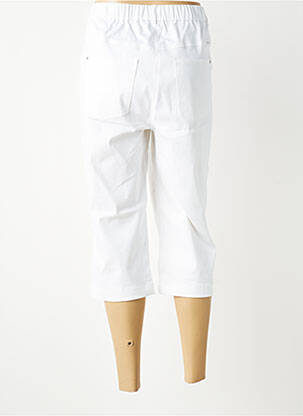 Pantacourt stretch taille normale blanc BRANDTEX femme