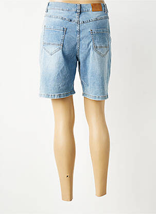 Bermuda coupe droite taille normale bleu NAIIF femme