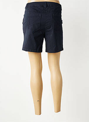 Bermuda tissage popeline taille normale bleu AGATHE & LOUISE femme