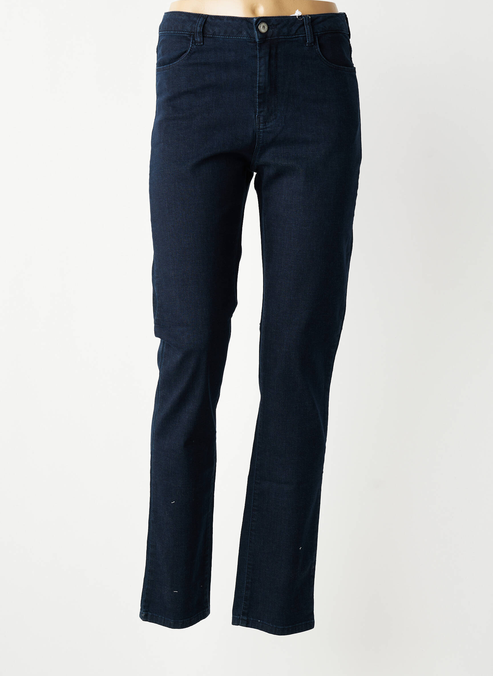 Jeans coupe droite stretch taille normale bleu KANOPE femme