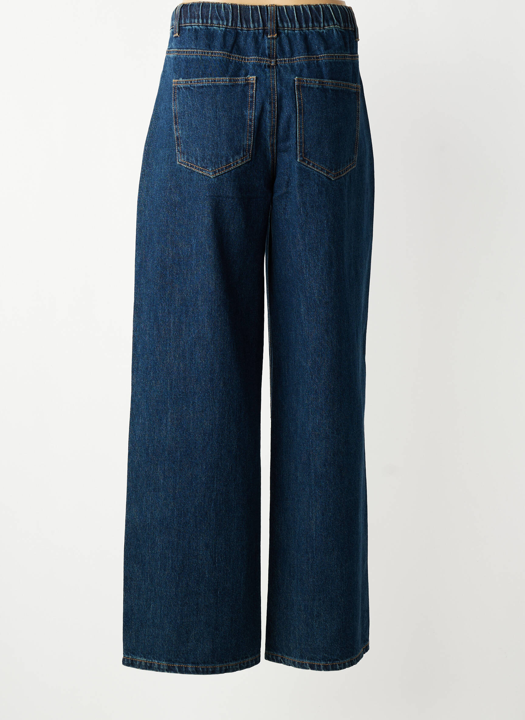 Jeans coupe large taille normale taille normale bleu B.YOUNG femme