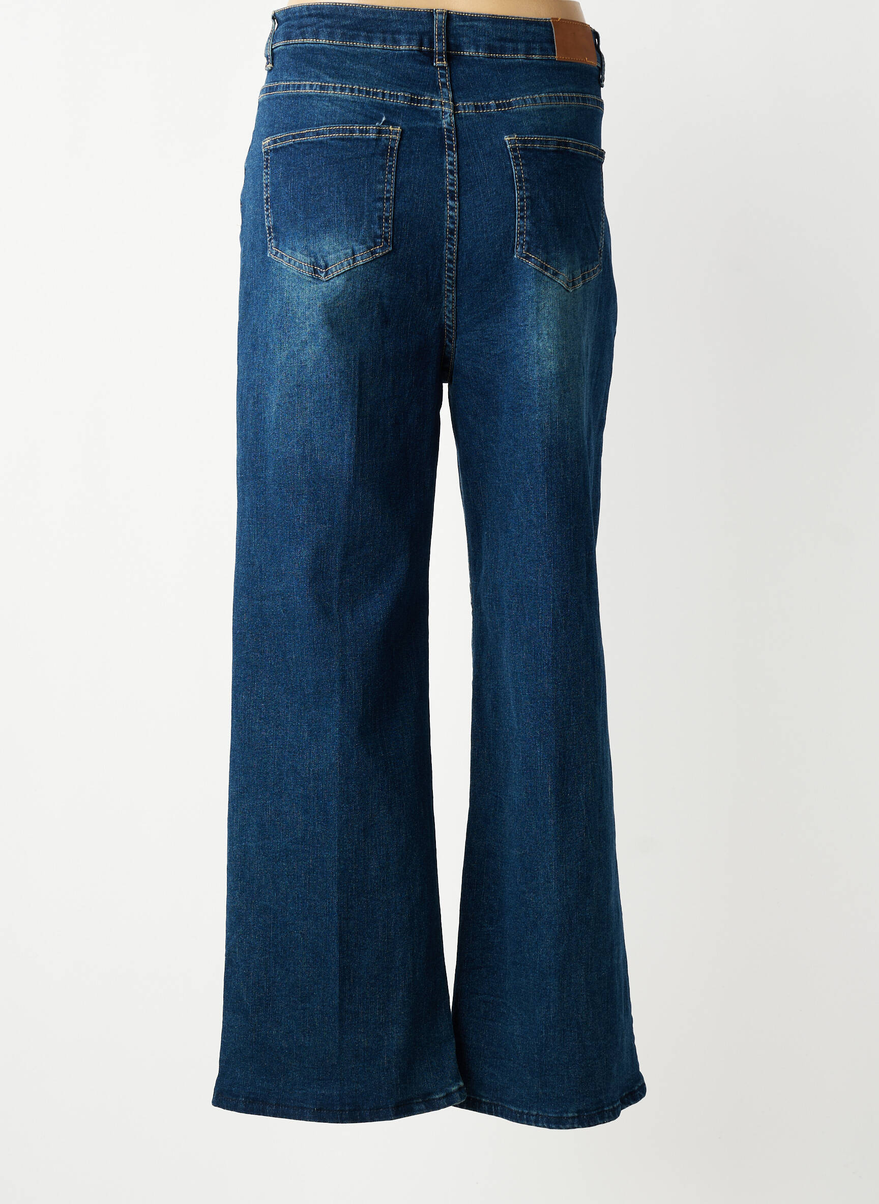 Jeans coupe droite stretch taille normale bleu NAIIF femme