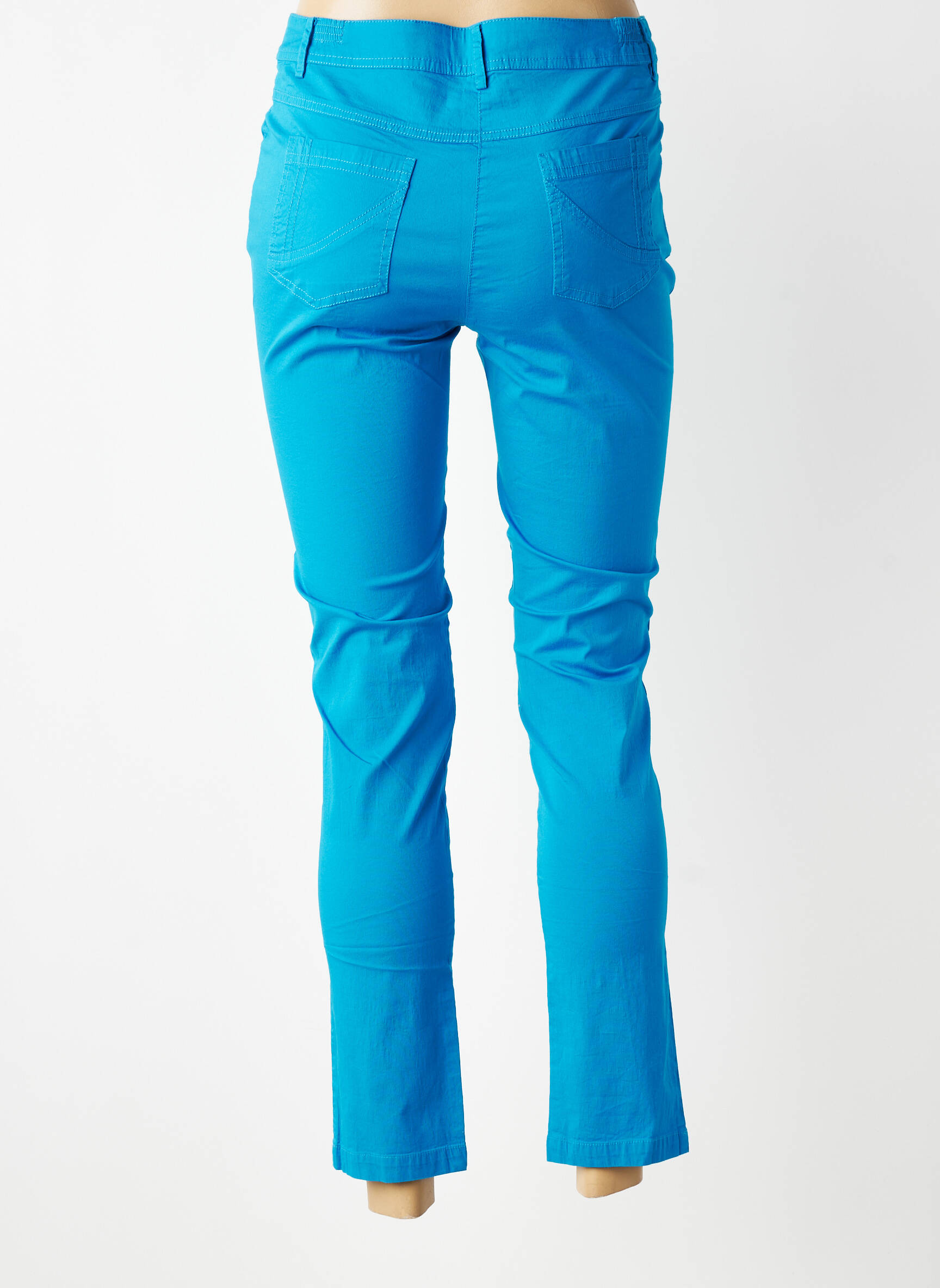 Pantalon 7/8 stretch taille normale bleu AGATHE & LOUISE femme
