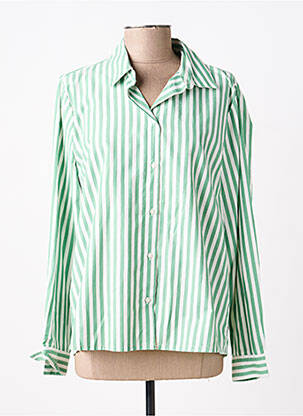Chemisier coupe droite manches longues vert B.YOUNG femme