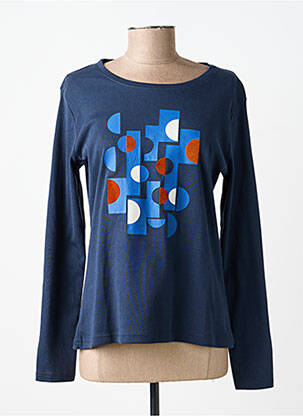 T-shirt manches longues manches longues bleu TELMAIL femme