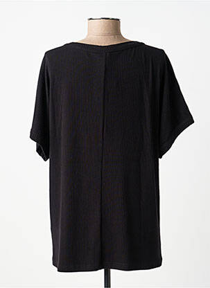 T-shirt coupe droite manches courtes noir CISO femme