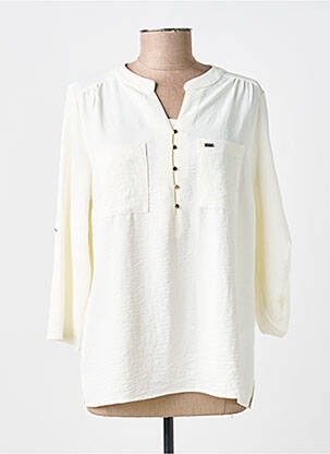 Blouse manches 3/4 manches 3/4 beige MCM femme