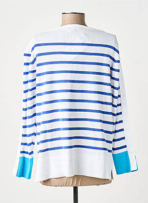 Pull coupe cintrée manches longues bleu AGATHE & LOUISE femme
