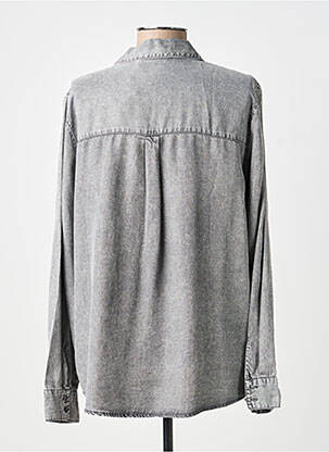 Chemisier coupe cintrée manches longues gris B.YOUNG femme