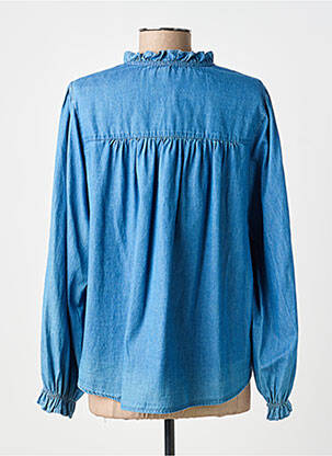 Chemisier coupe droite manches longues bleu IT HIPPIE femme
