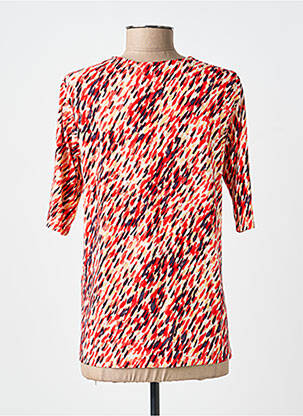 T-shirt imprimé fantaisie manches courtes rouge BRANDTEX femme
