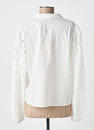 Chemisier coupe droite manches longues beige JULIE GUERLANDE femme