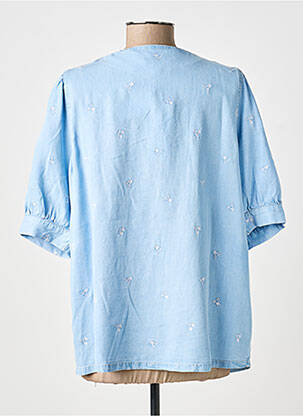 Chemisier manches courtes manches courtes bleu B.YOUNG femme