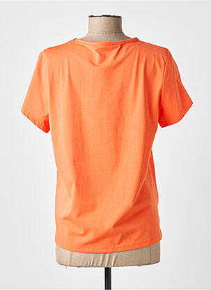 T-shirt stretch manches courtes orange MCM femme