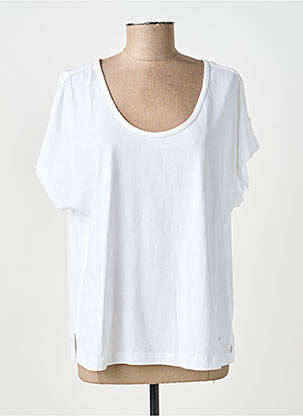 T-shirt coupe droite manches courtes blanc AGATHE & LOUISE femme