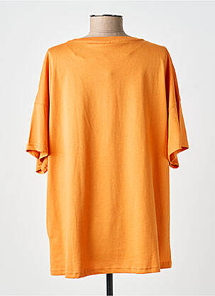 T-shirt coupe droite manches courtes orange CISO femme
