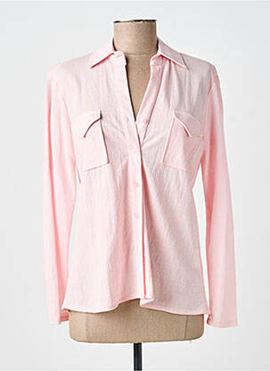 Chemisier coupe cintrée manches longues rose HIPPOCAMPE femme