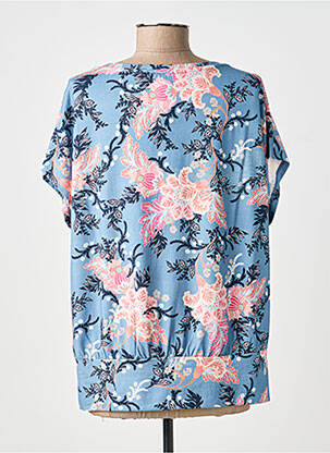 T-shirt coupe droite manches courtes bleu JENSEN femme